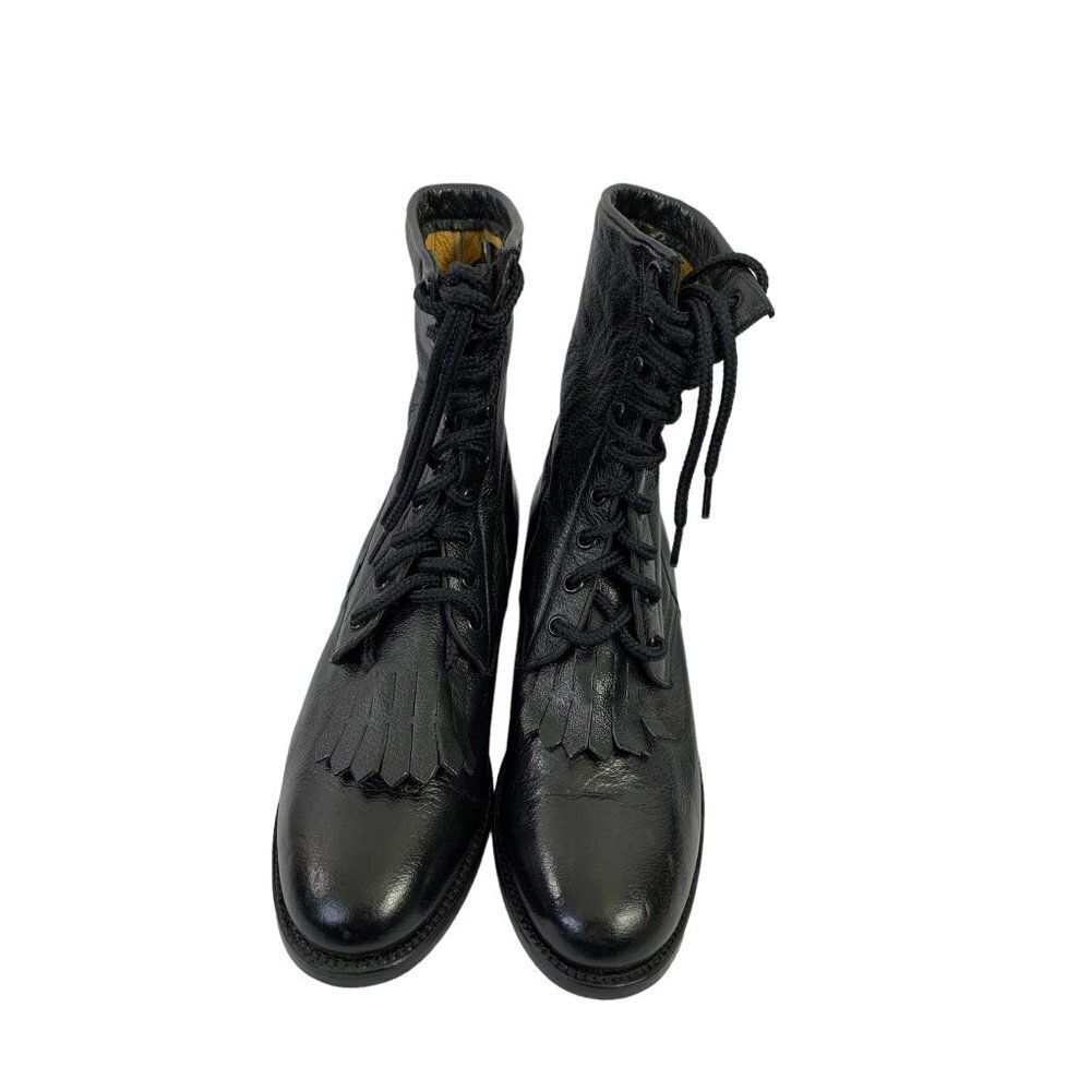BM Women's Tall Black Boots - Picture 4 of 7